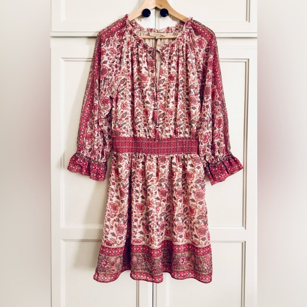 Love The Label x Anthropologie Floral Dress in Pink